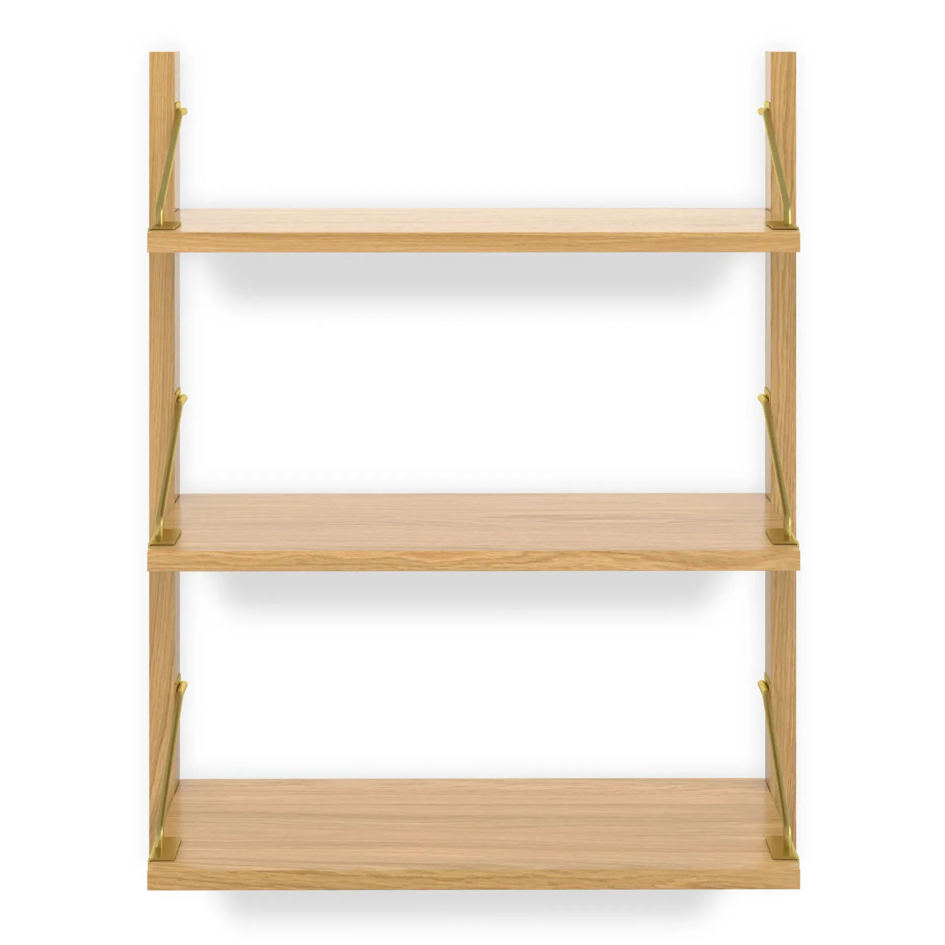 Stark 25" 3-Tier Shelving Unit - Oak