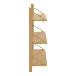 Stark 25" 3-Tier Shelving Unit - Oak