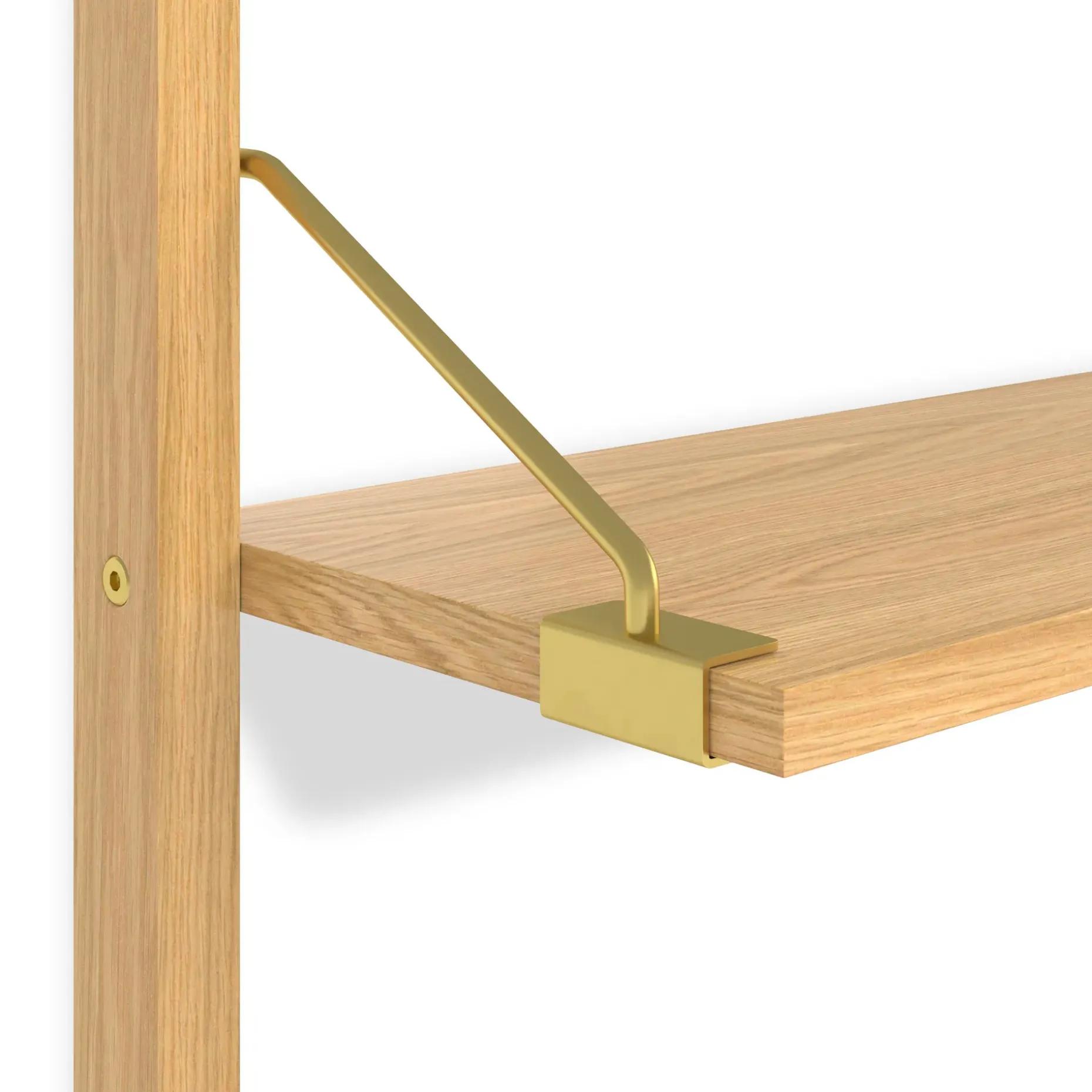 Stark 25" 3-Tier Shelving Unit - Oak
