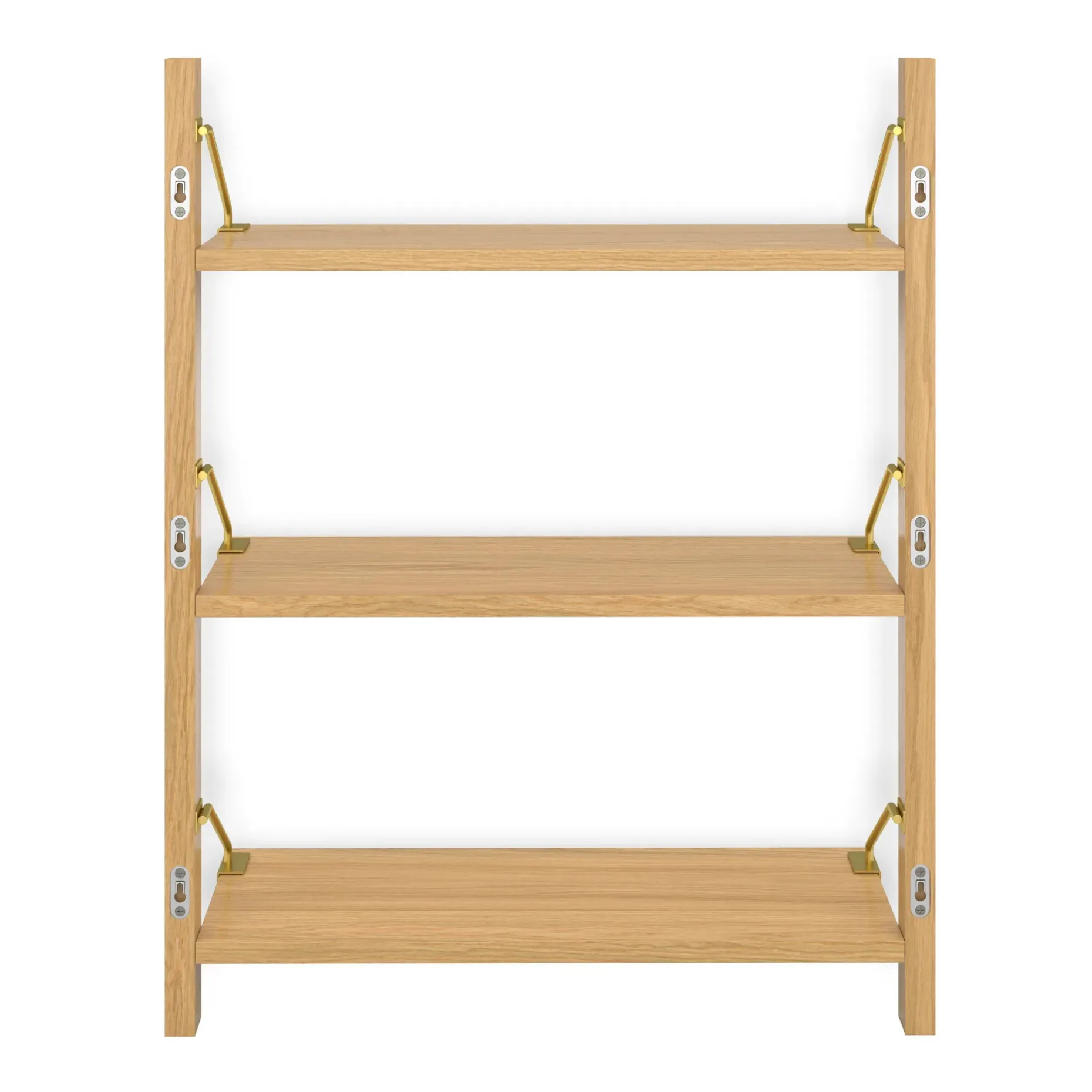 Stark 25" 3-Tier Shelving Unit - Oak