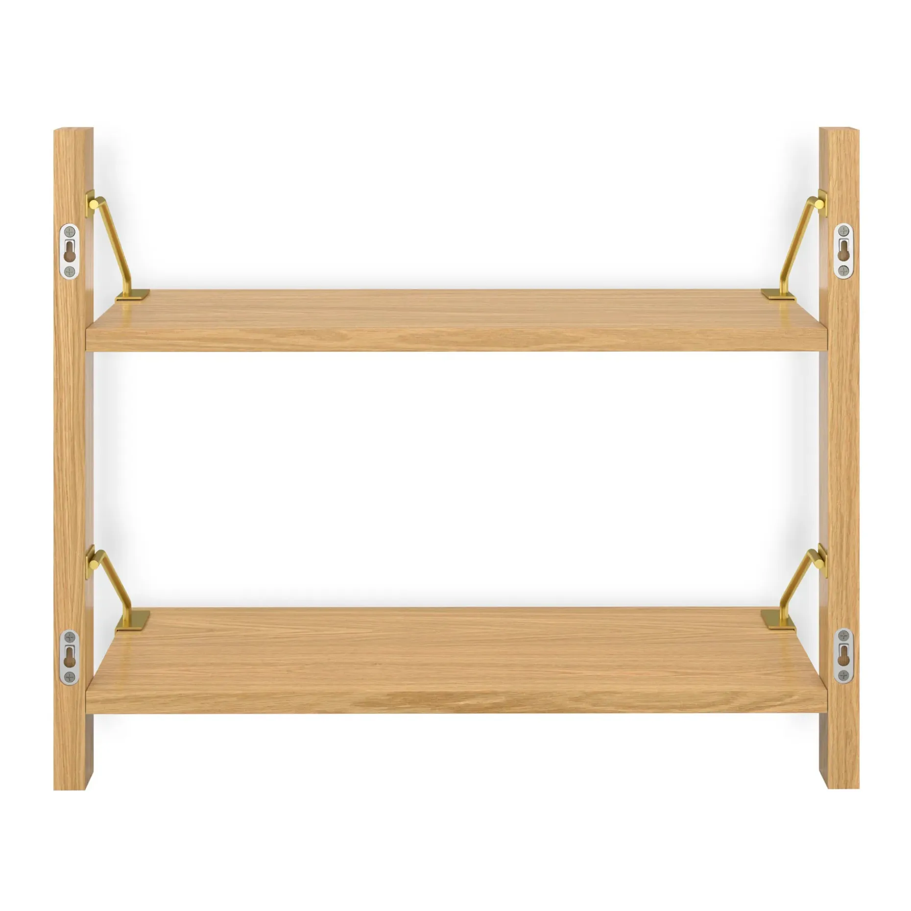 Stark 25" 2-Tier Shelving Unit - Oak