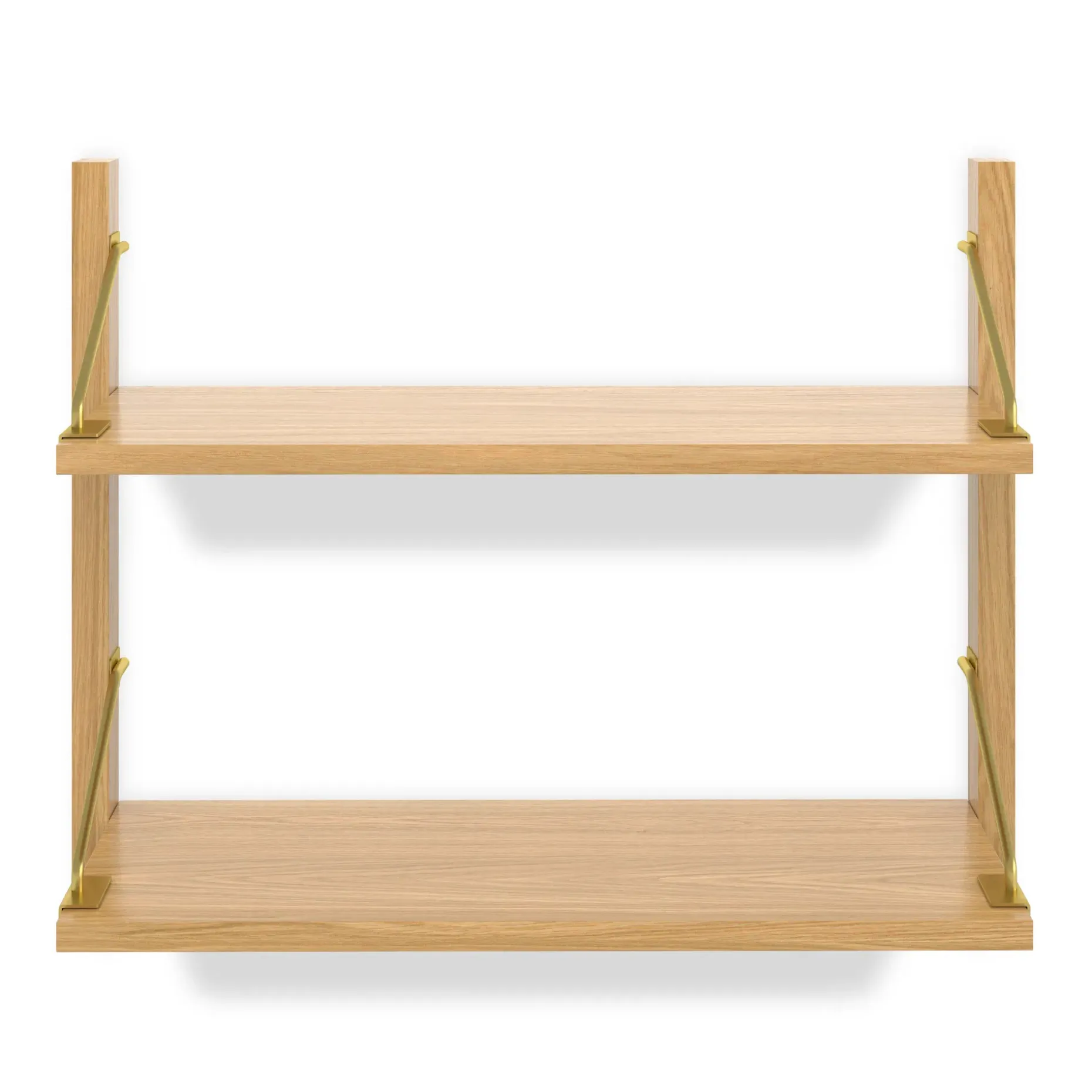 Stark 25" 2-Tier Shelving Unit - Oak