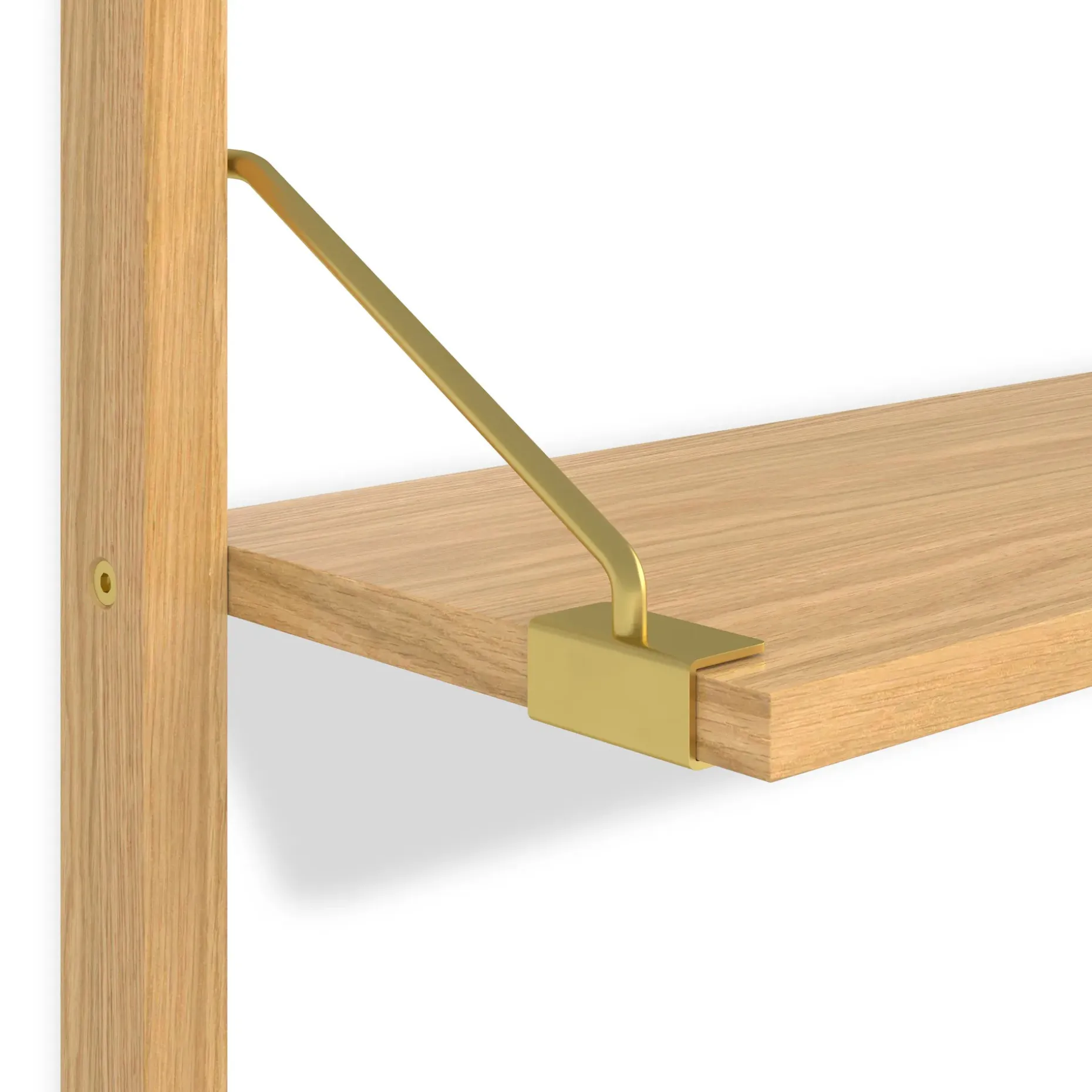 Stark 25" 2-Tier Shelving Unit - Oak