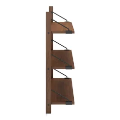 Stark 25" 3-Tier Shelving Unit - Walnut