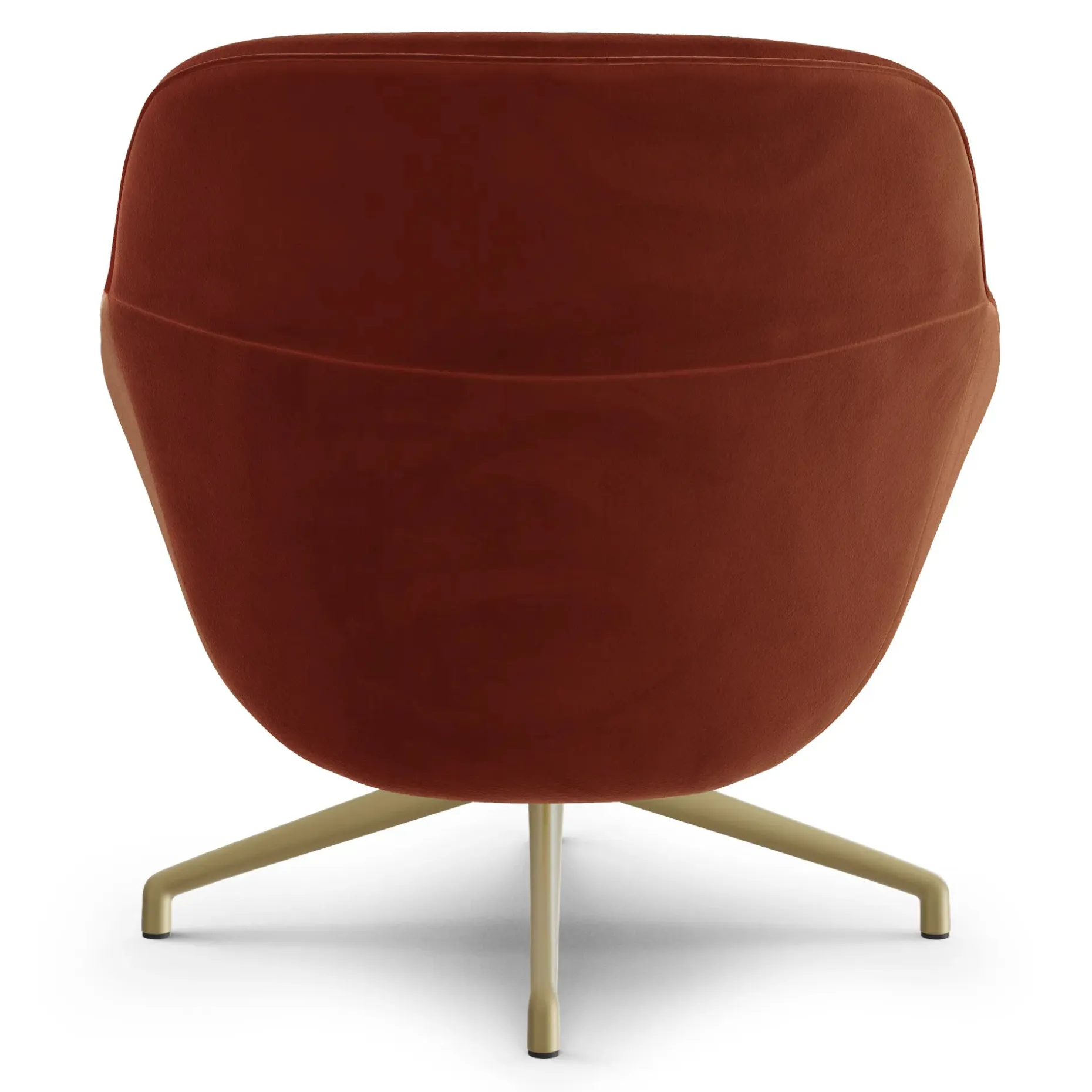 Sterling 33" Velvet Swivel Chair - Hale Rust