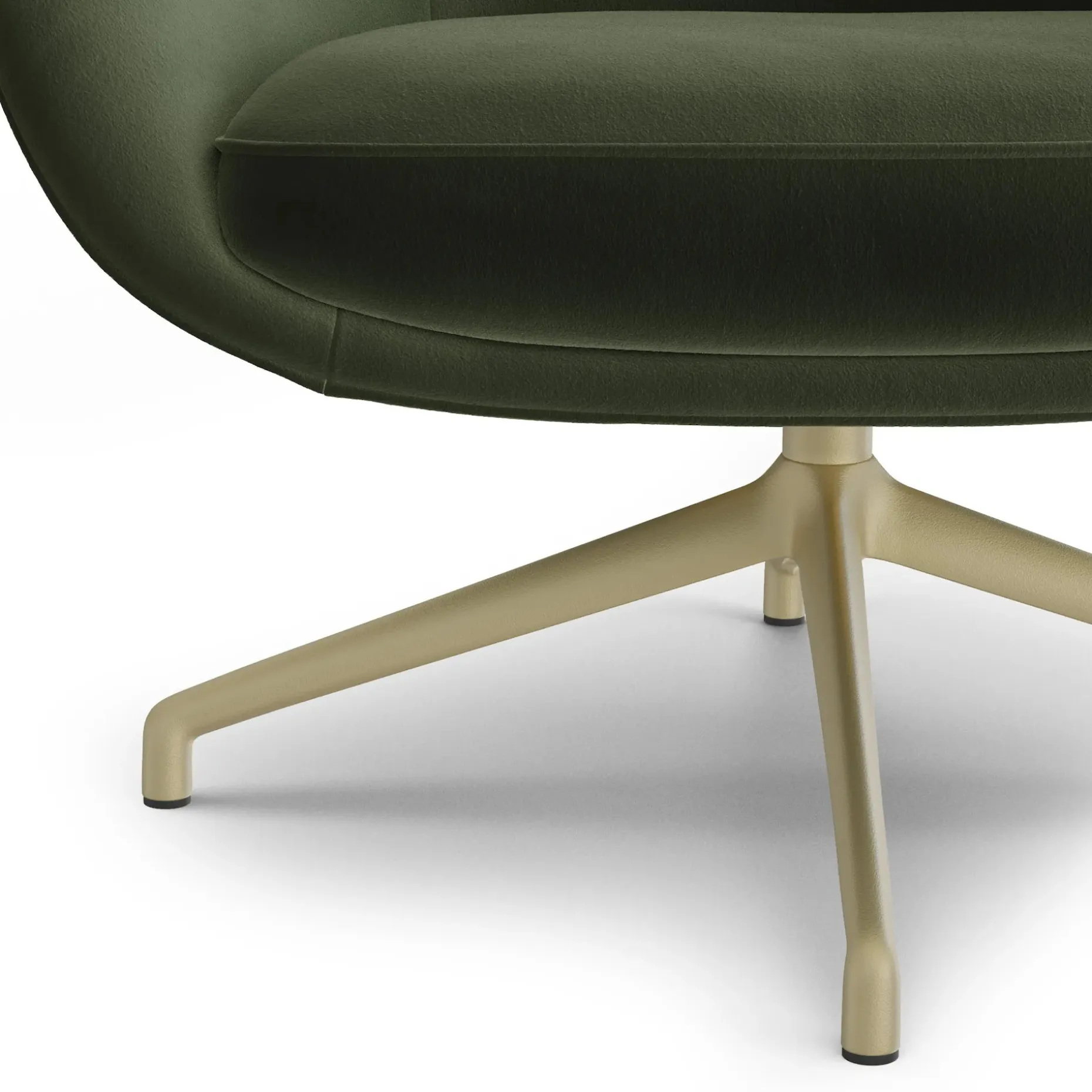 Sterling 33" Velvet Swivel Chair - Hale Fir Green