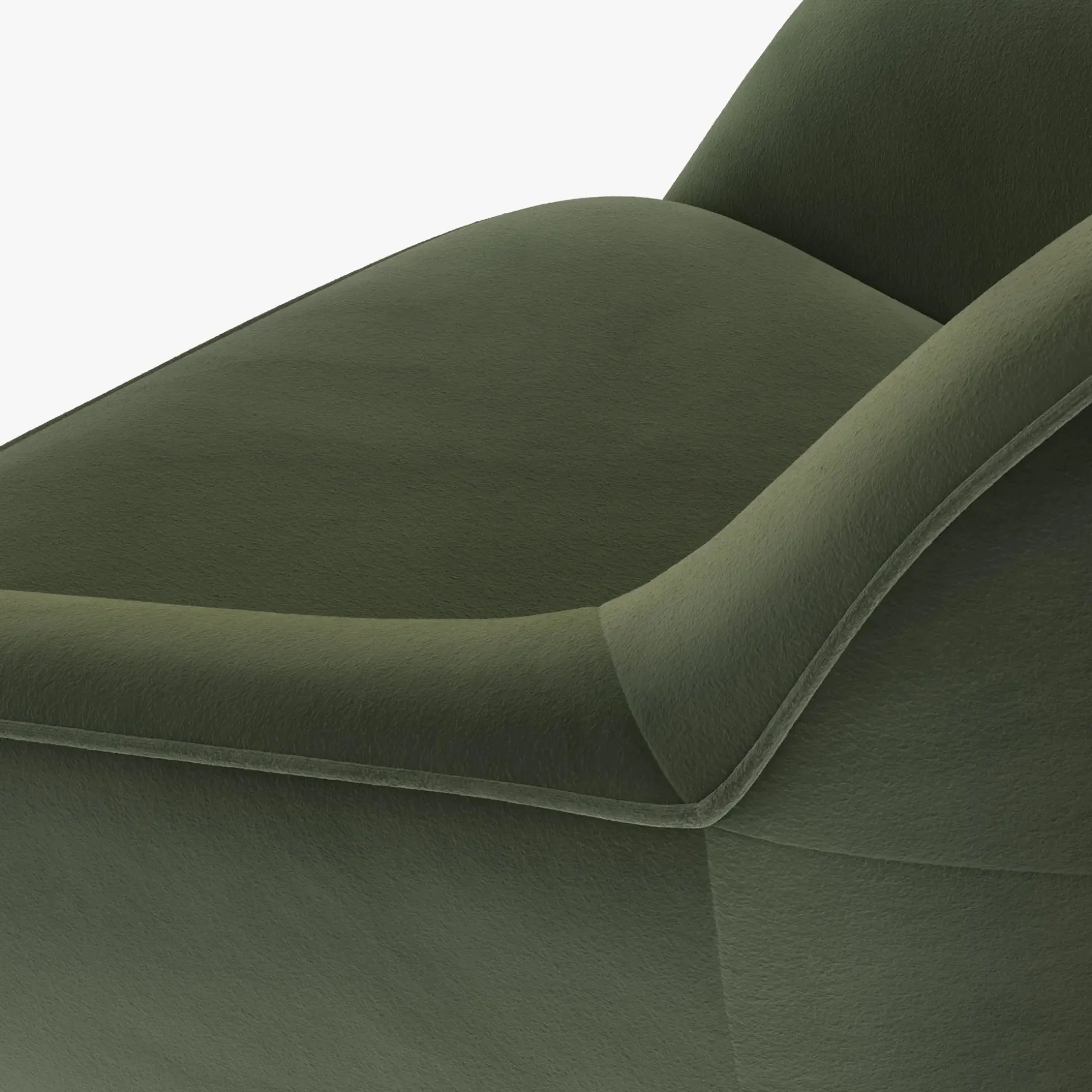 Sterling 33" Velvet Swivel Chair - Hale Fir Green