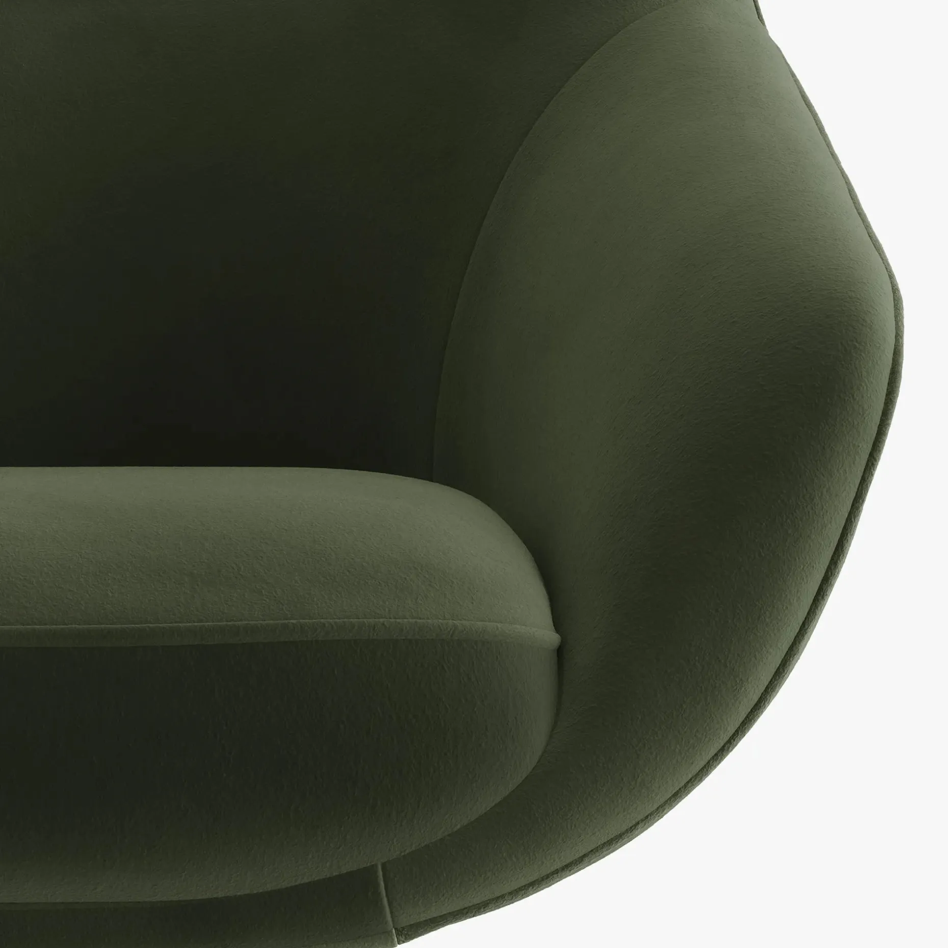 Sterling 33" Velvet Swivel Chair - Hale Fir Green