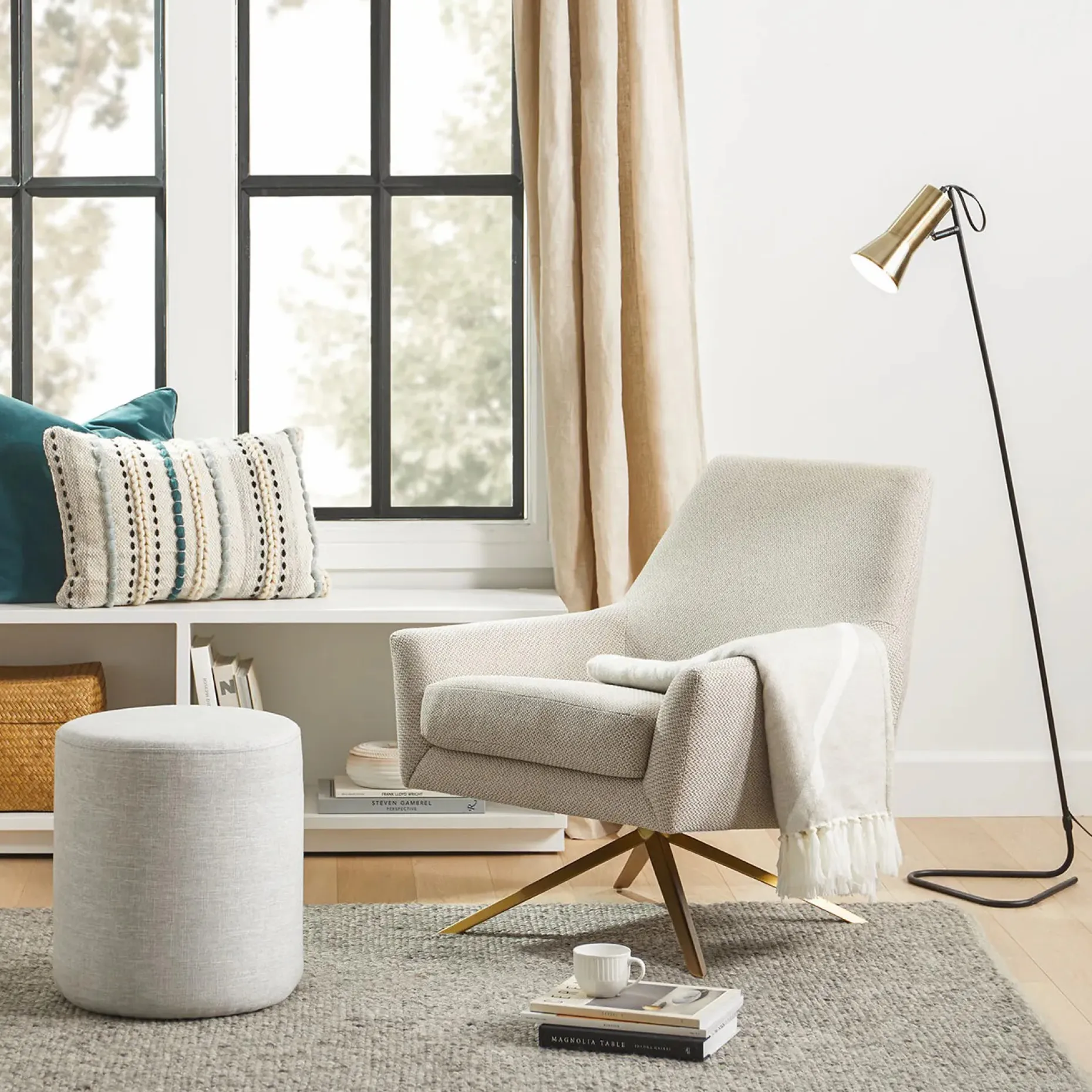 Stitch Pillow - Aqua