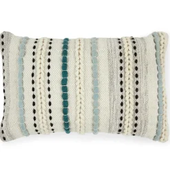 Stitch Pillow - Aqua