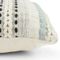 Stitch Pillow - Aqua