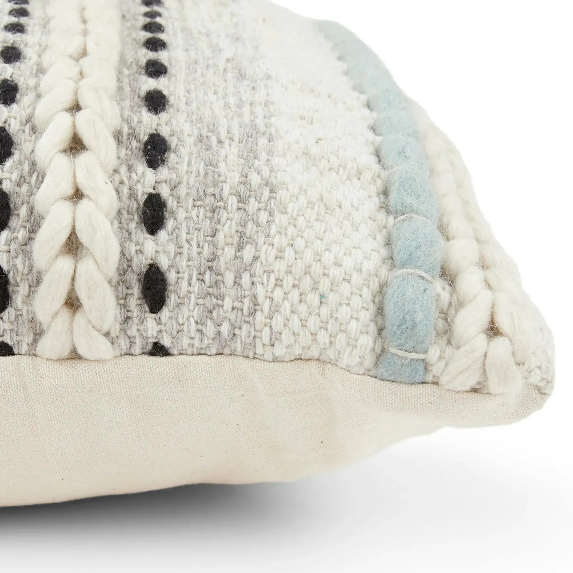 Stitch Pillow - Aqua