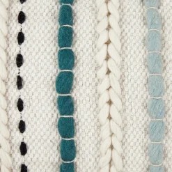 Stitch Pillow - Aqua