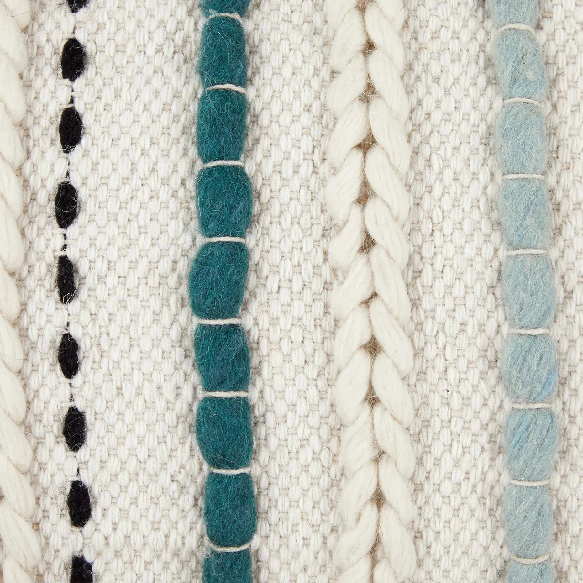 Stitch Pillow - Aqua