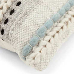 Stitch Pillow - Aqua
