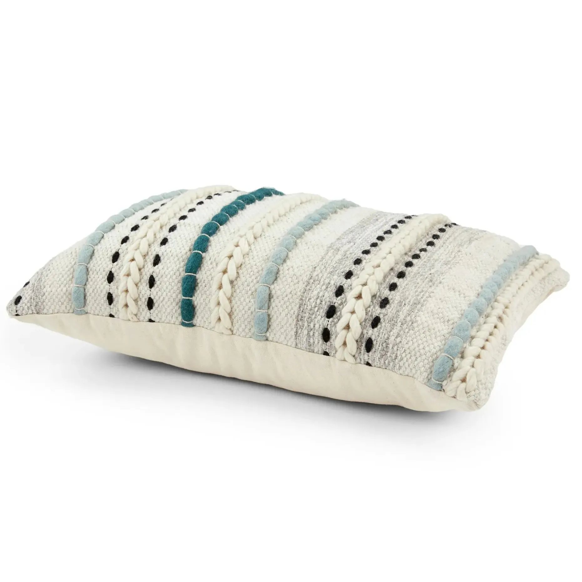 Stitch Pillow - Aqua