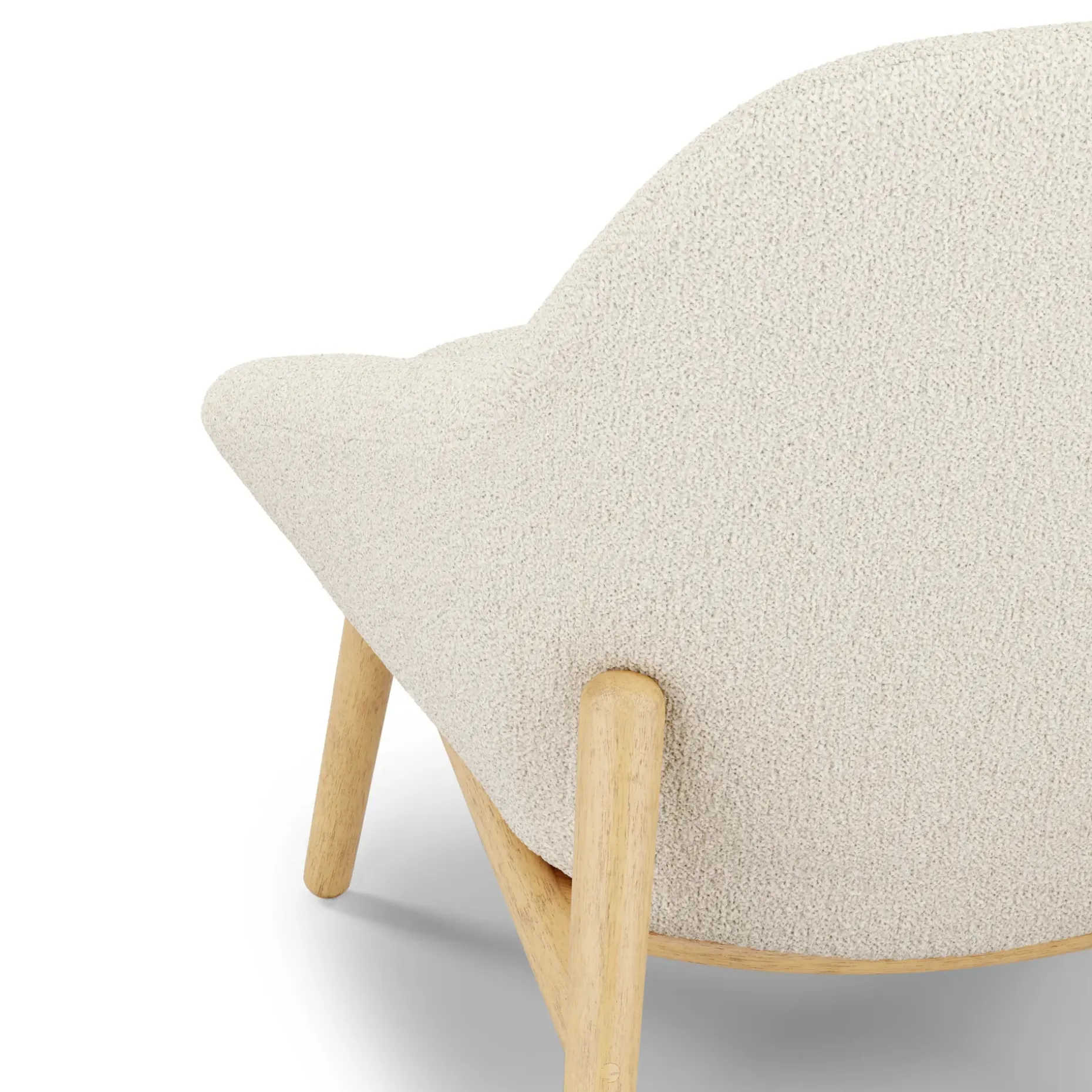 Sunny 32" Lounge Chair - Ivory Wool Bouclé