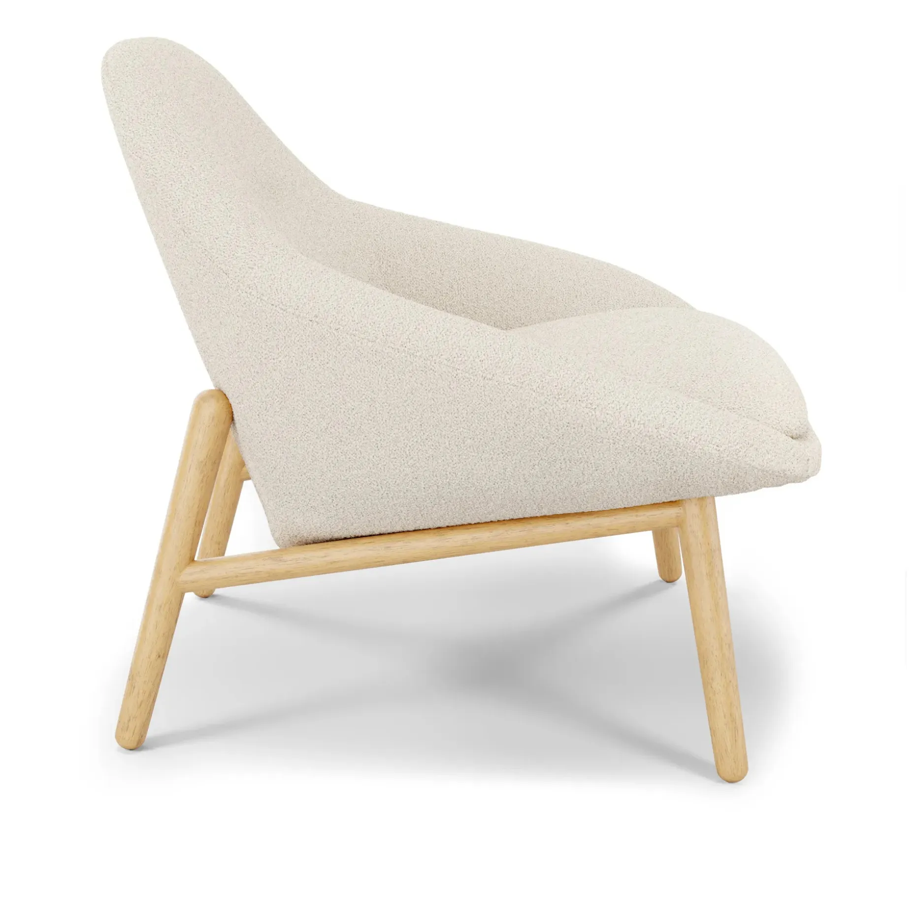 Sunny 32" Lounge Chair - Ivory Wool Bouclé
