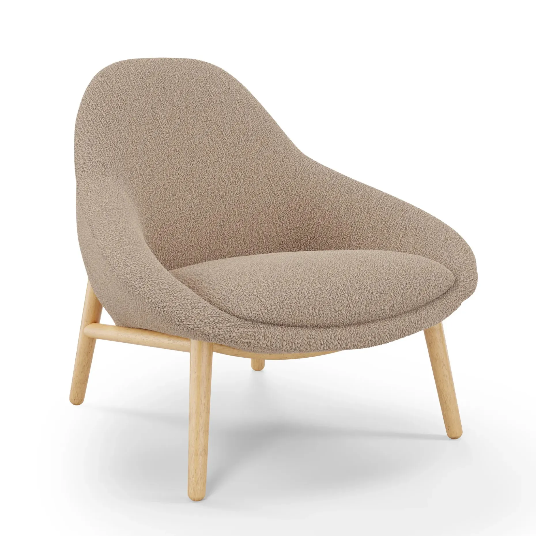 Sunny 32" Lounge Chair - Sandstone Wool Bouclé