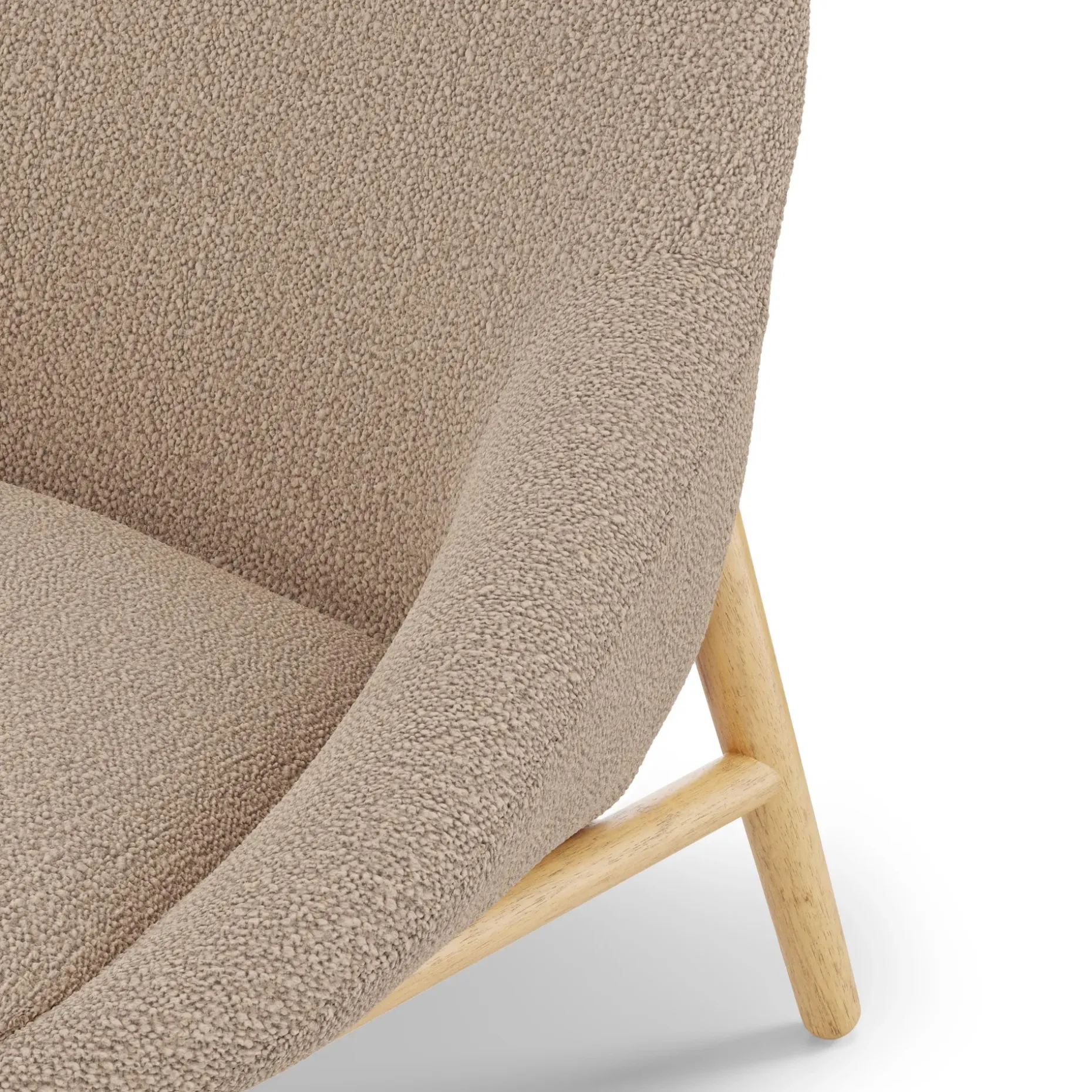 Sunny 32" Lounge Chair - Sandstone Wool Bouclé