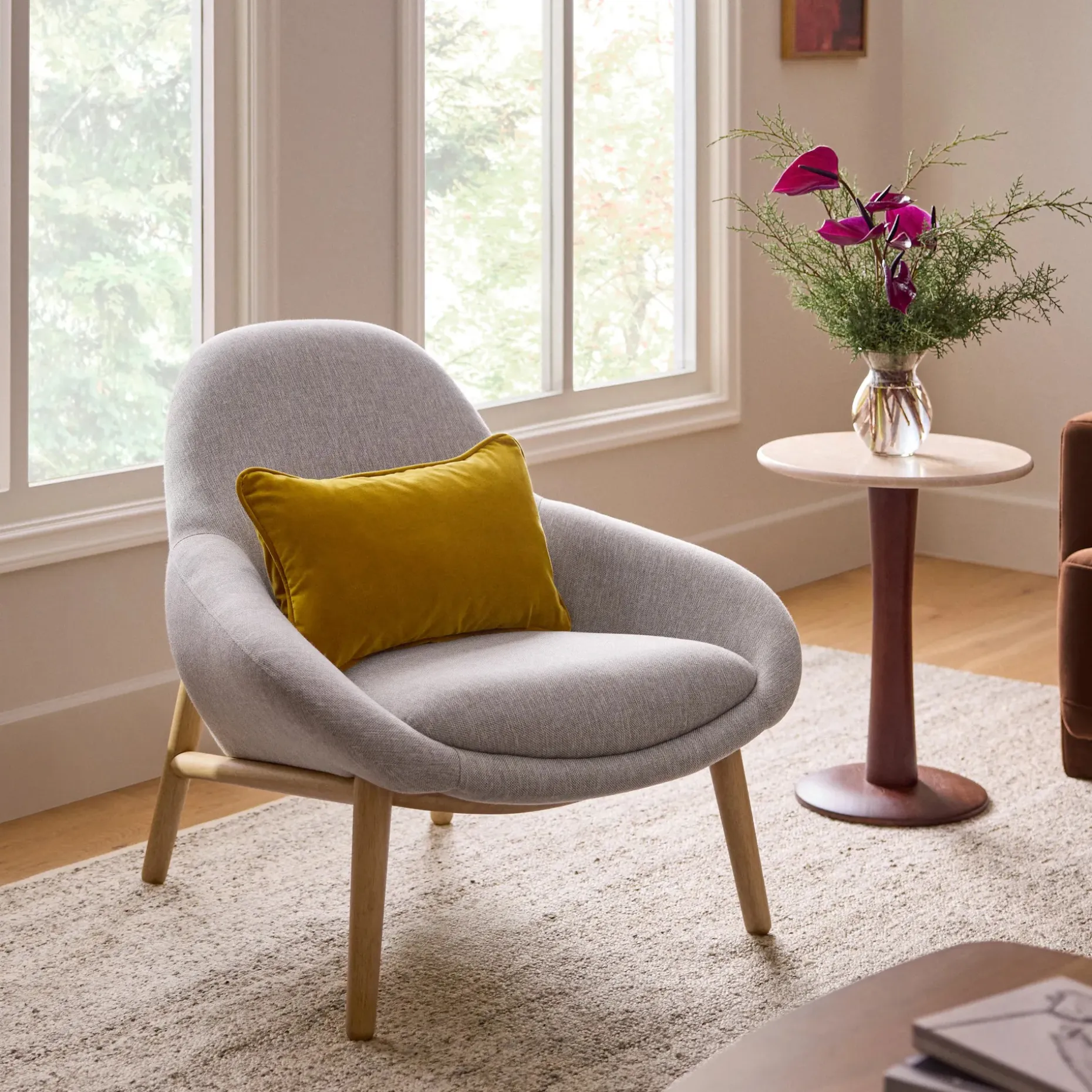 Sunny 32" Lounge Chair - Seasalt Gray