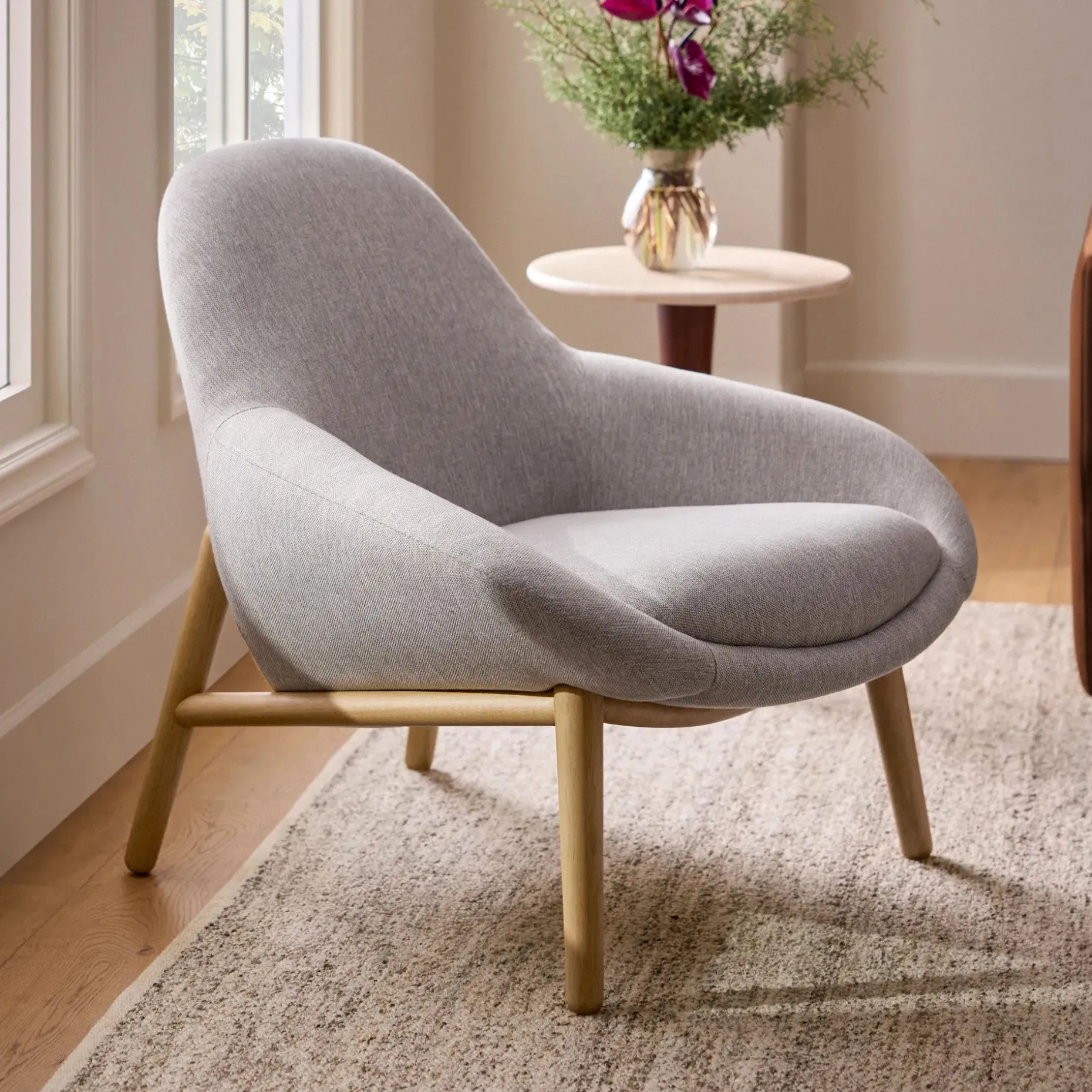 Sunny 32" Lounge Chair - Seasalt Gray