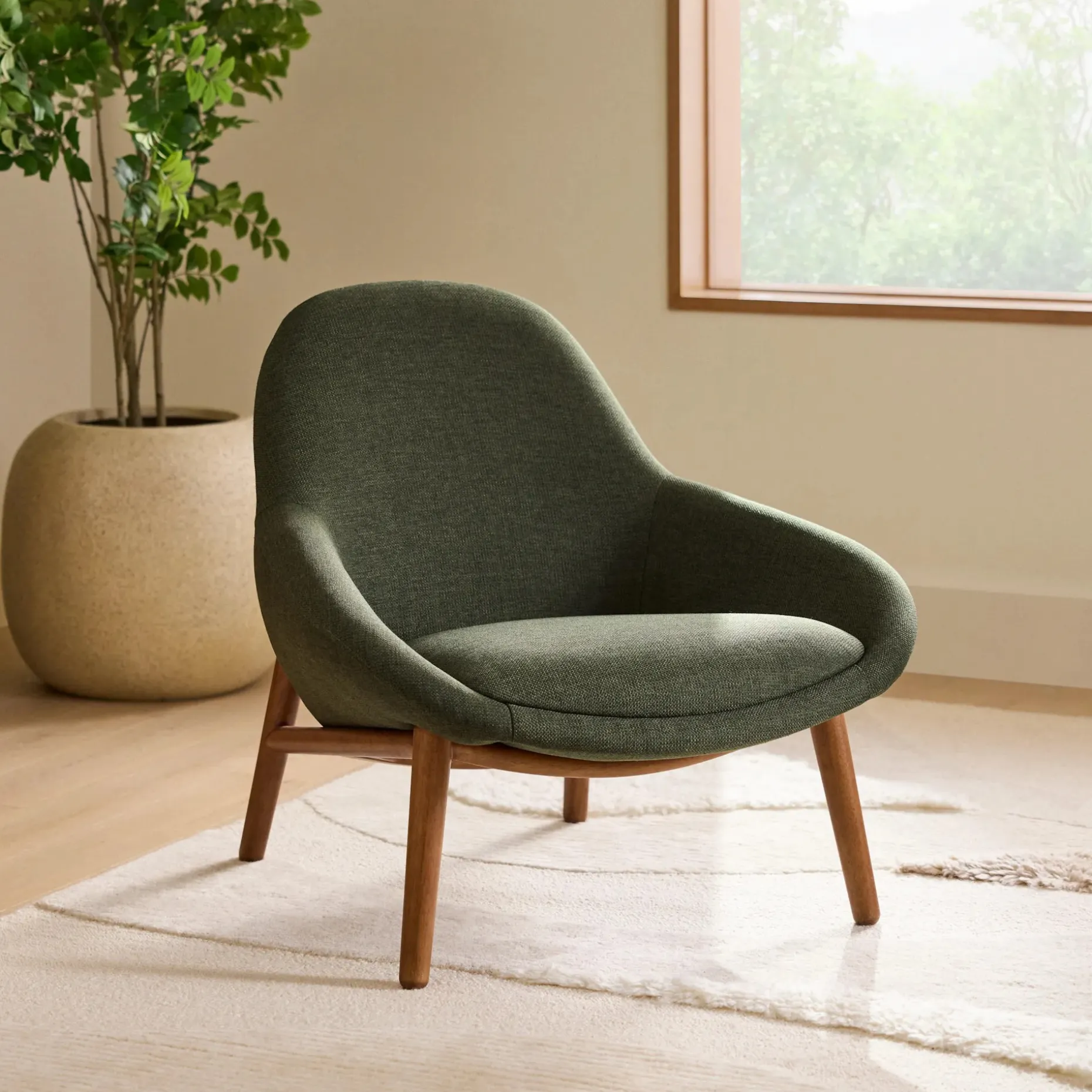 Sunny 32" Lounge Chair - Vine Green