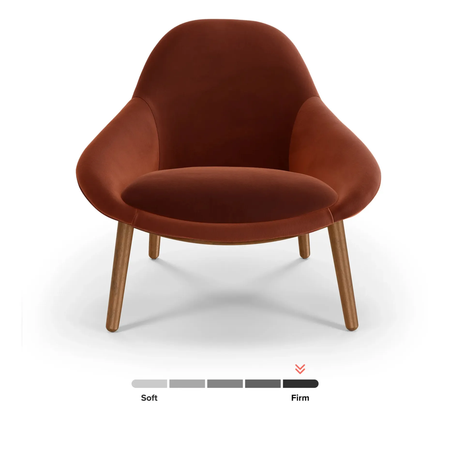 Sunny 32" Velvet Lounge Chair - Hale Rust