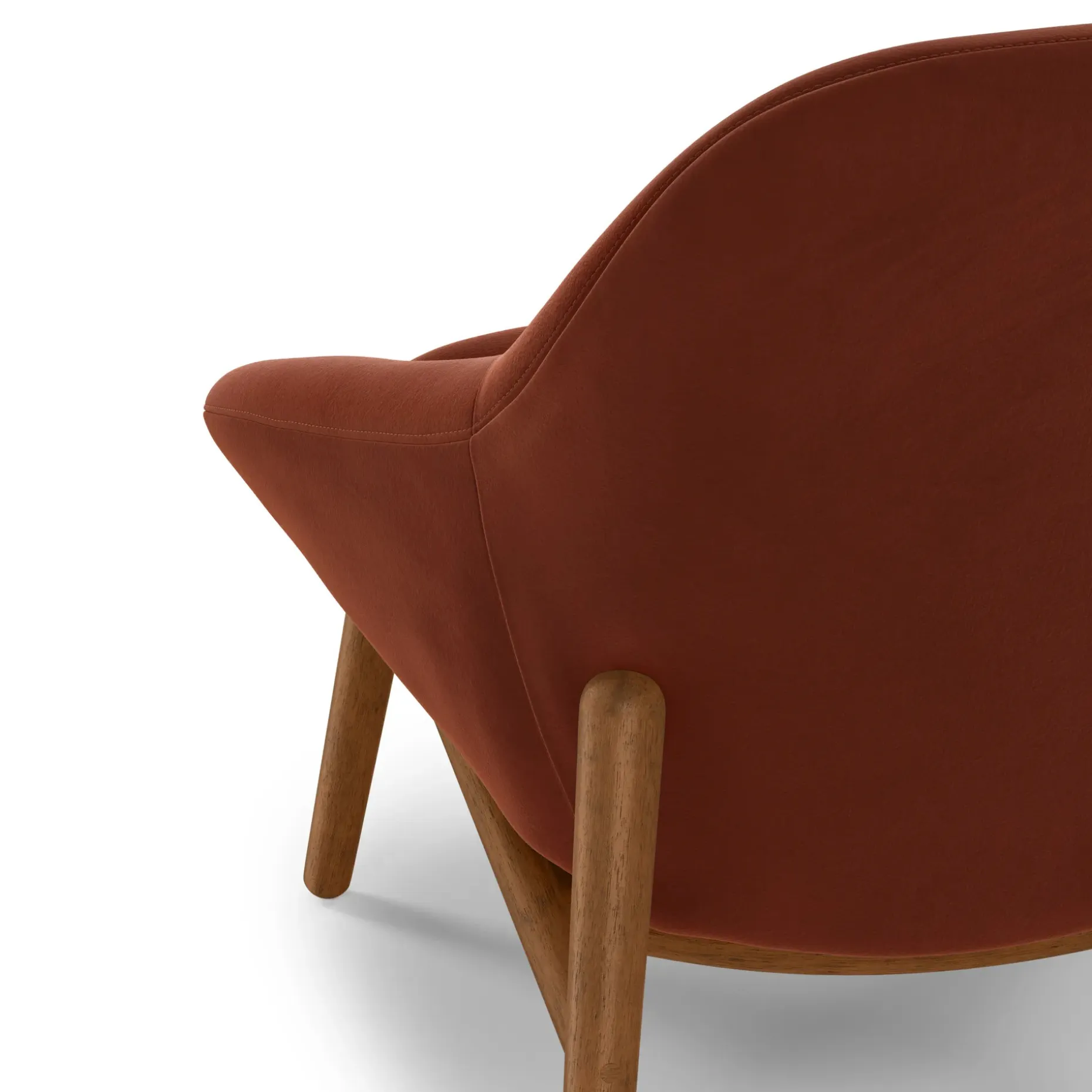 Sunny 32" Velvet Lounge Chair - Hale Rust