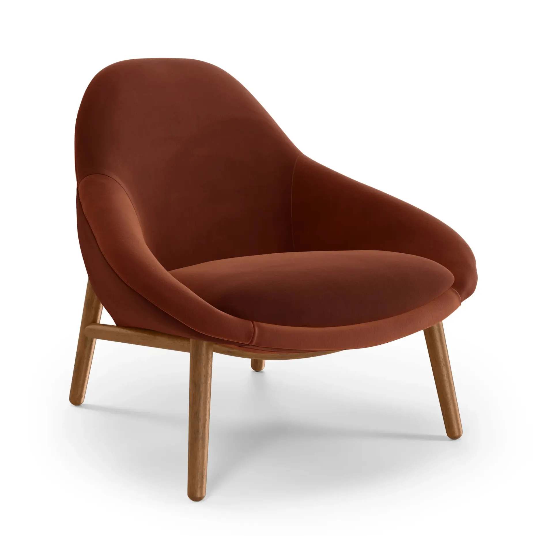Sunny 32" Velvet Lounge Chair - Hale Rust