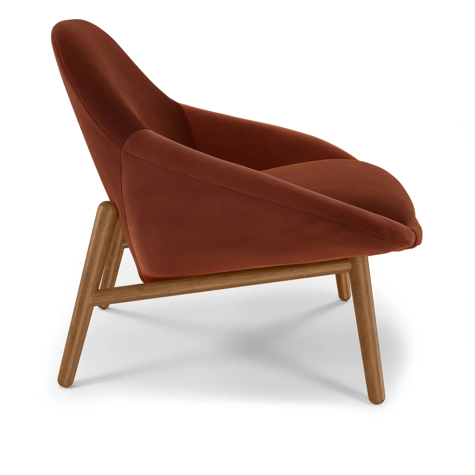 Sunny 32" Velvet Lounge Chair - Hale Rust
