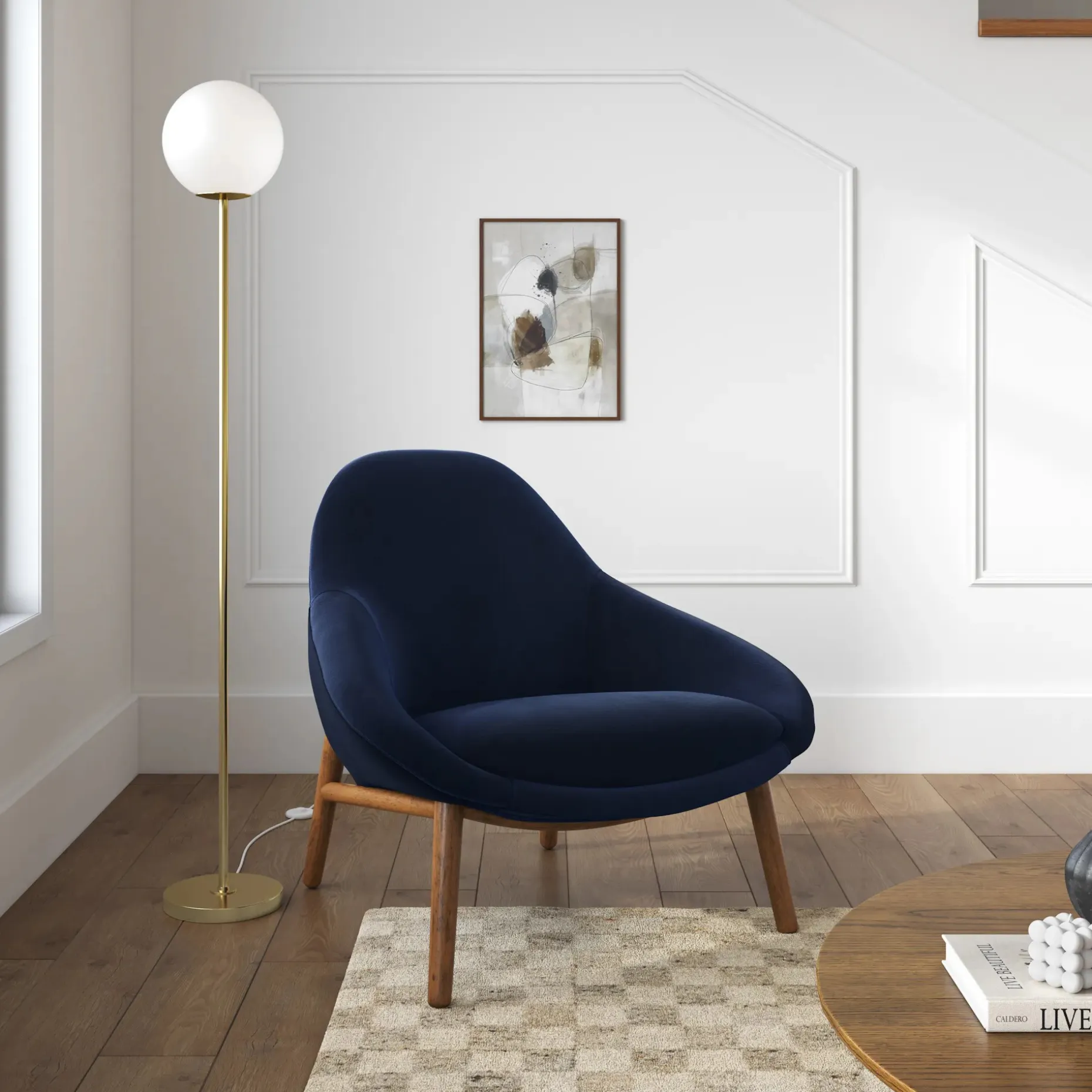 Sunny 32" Velvet Lounge Chair - Hale Ink