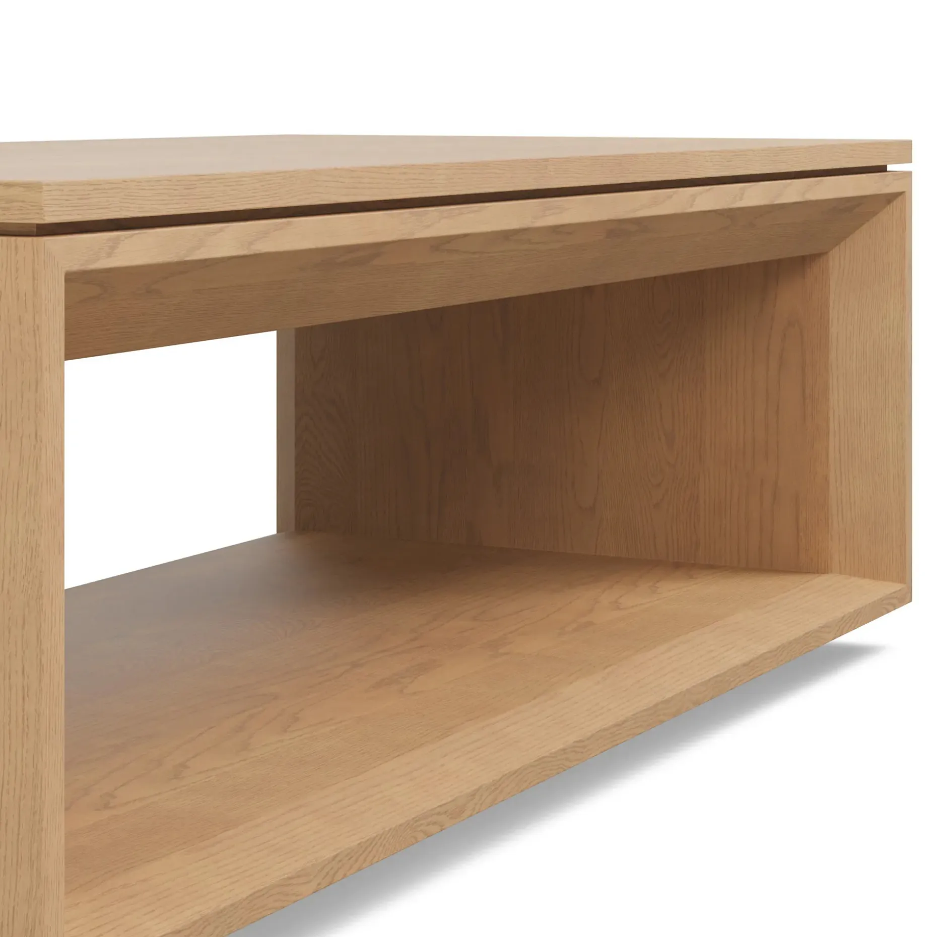 Suri 44" Rectangular Coffee Table - White Oak