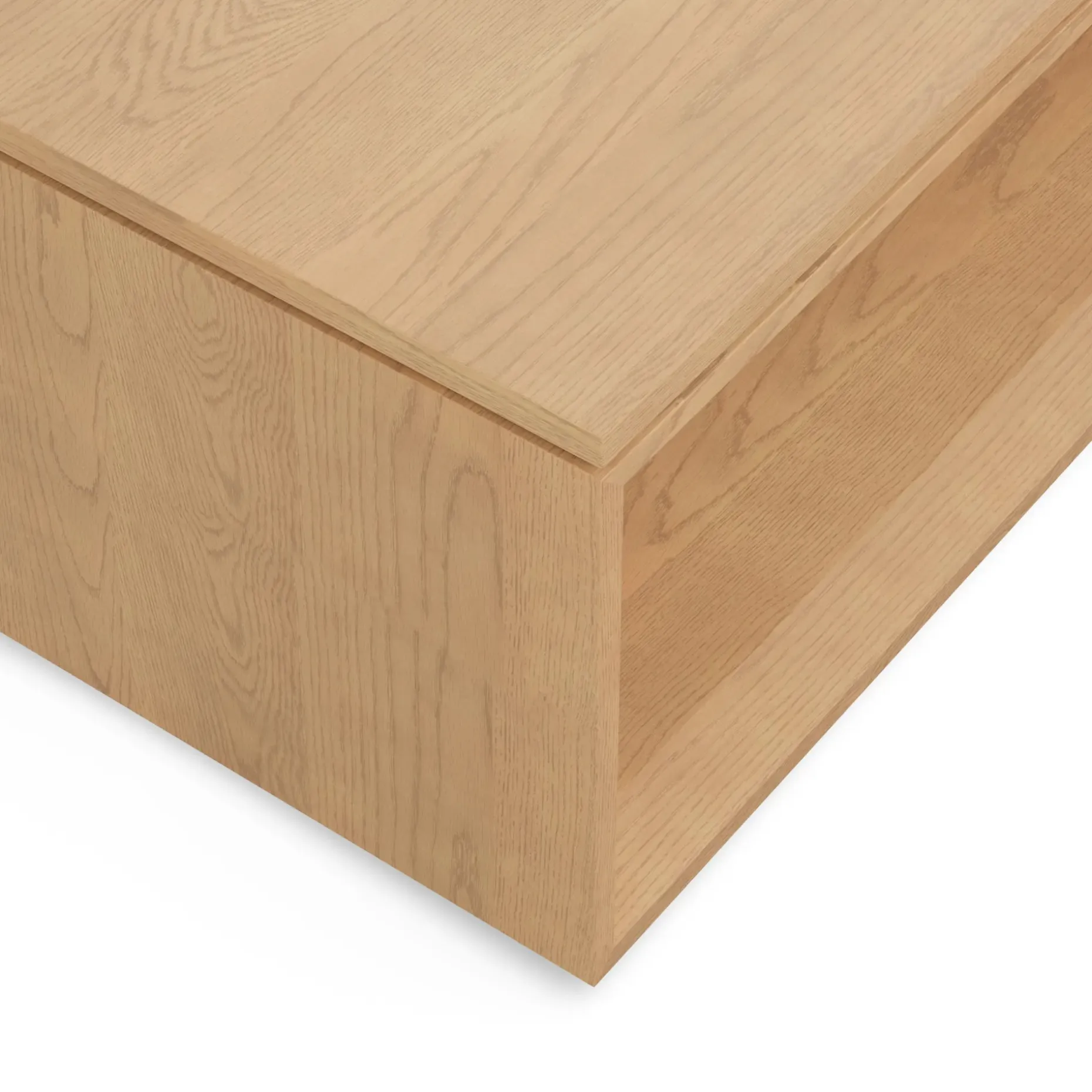 Suri 44" Rectangular Coffee Table - White Oak