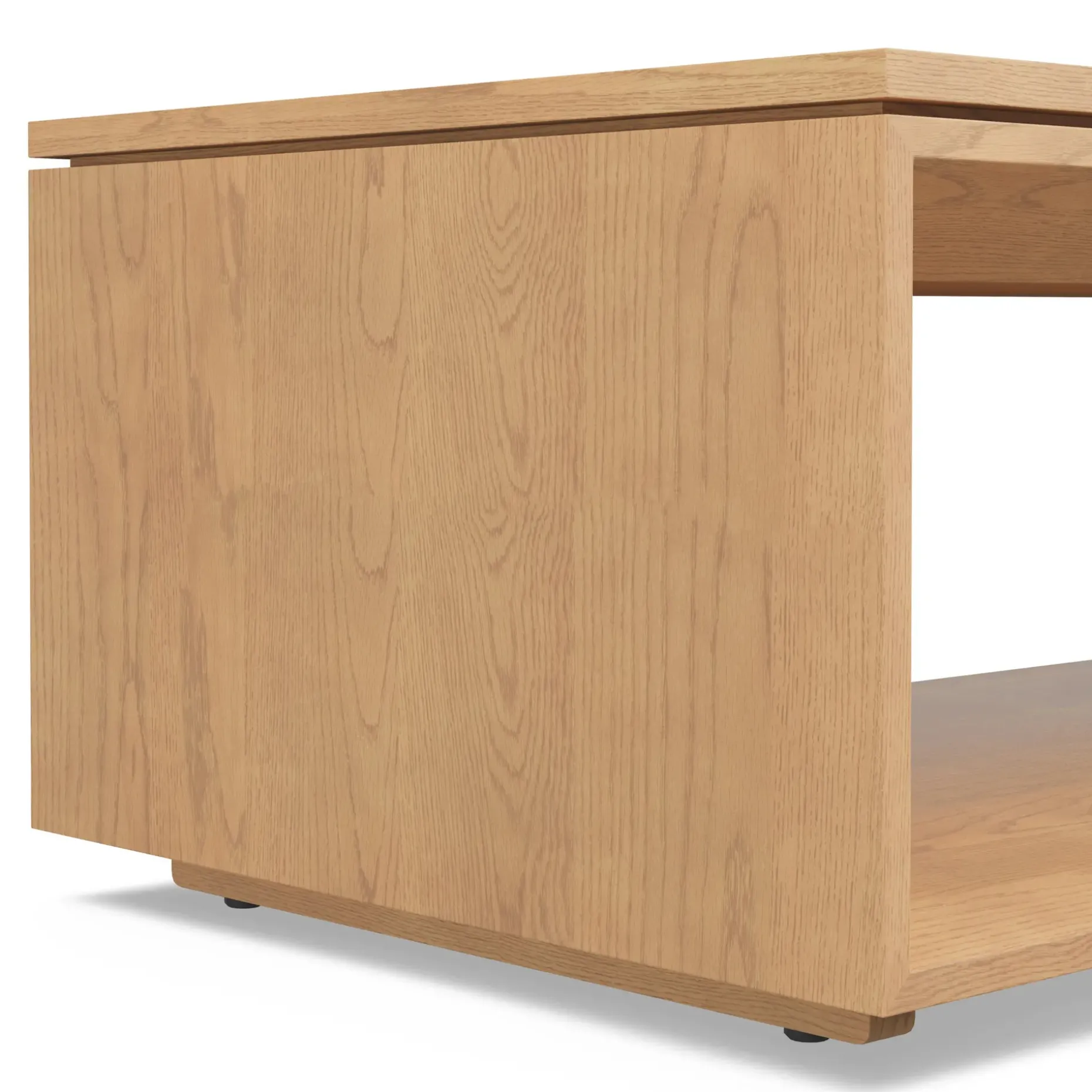 Suri 44" Rectangular Coffee Table - White Oak