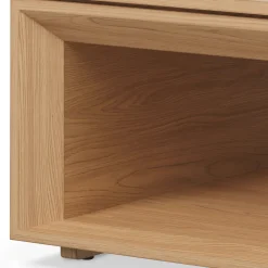 Suri 44" Square Coffee Table - White Oak
