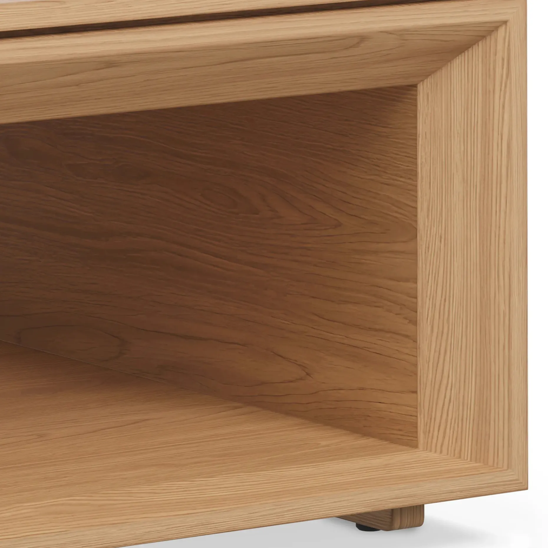 Suri 44" Square Coffee Table - White Oak