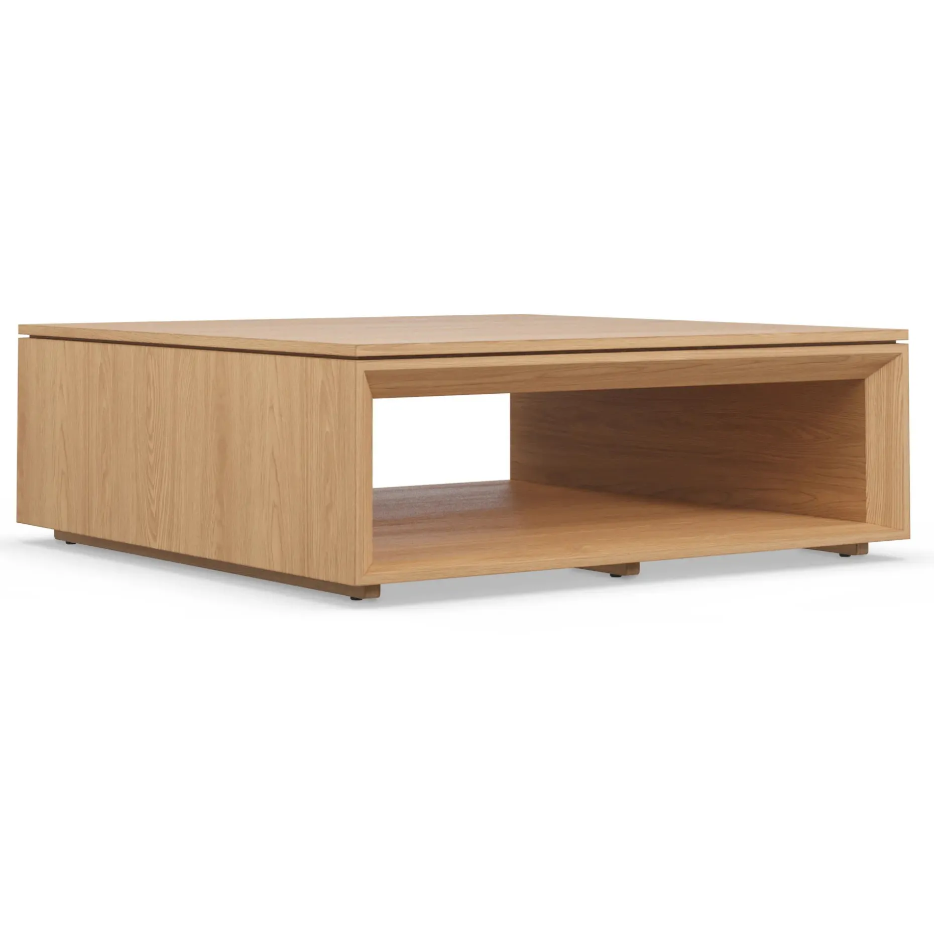 Suri 44" Square Coffee Table - White Oak