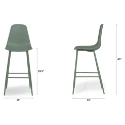 Svelti Bar Stool - Aloe Green