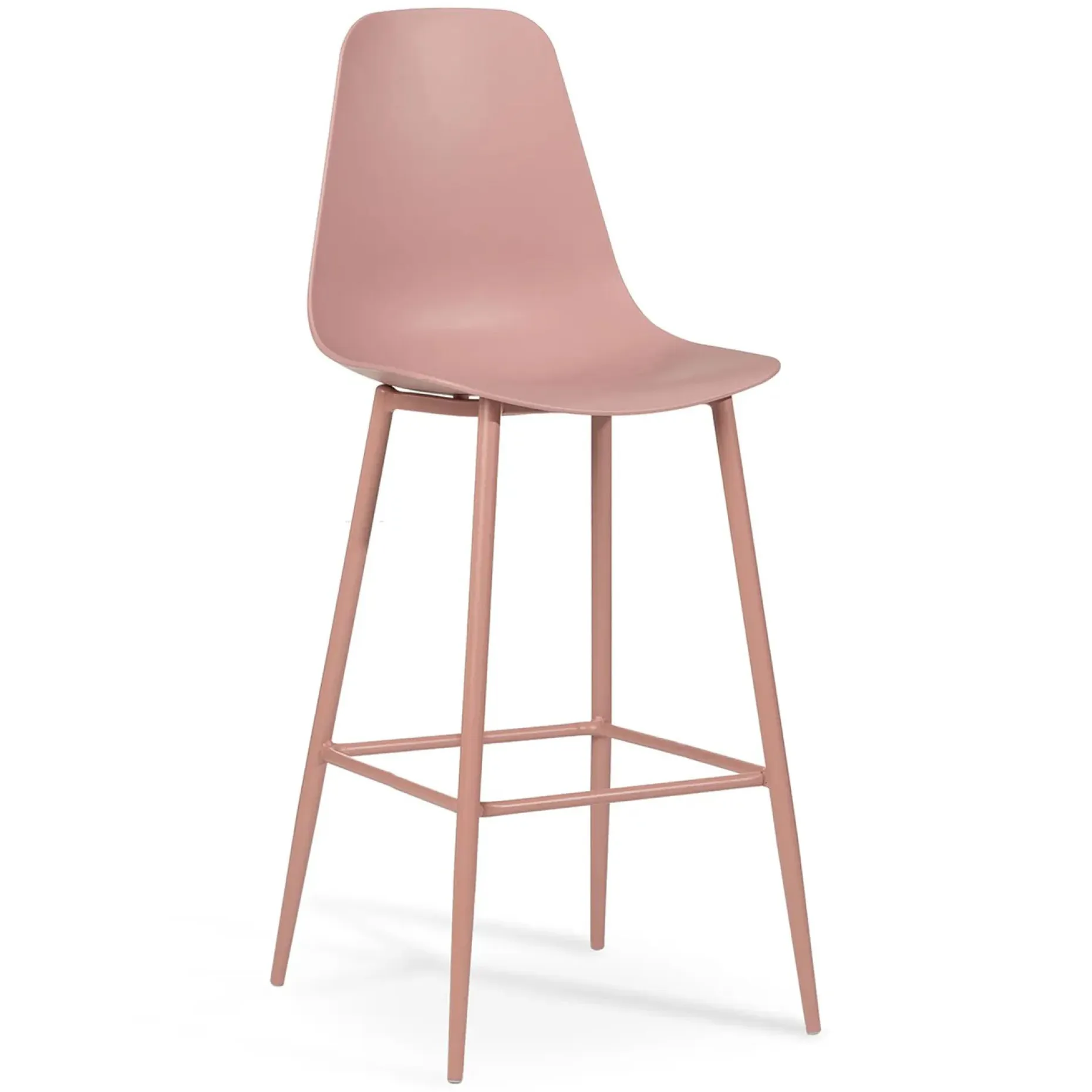 Svelti Bar Stool - Dusty Pink