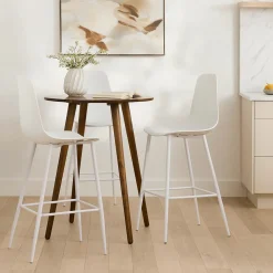 Svelti Bar Stool - Pure White
