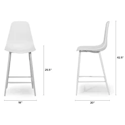 Svelti Counter Stool - Pure White