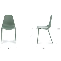 Svelti Dining Chair - Aloe Green
