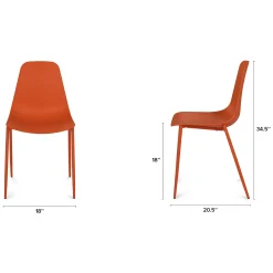 Svelti Dining Chair - Begonia Orange