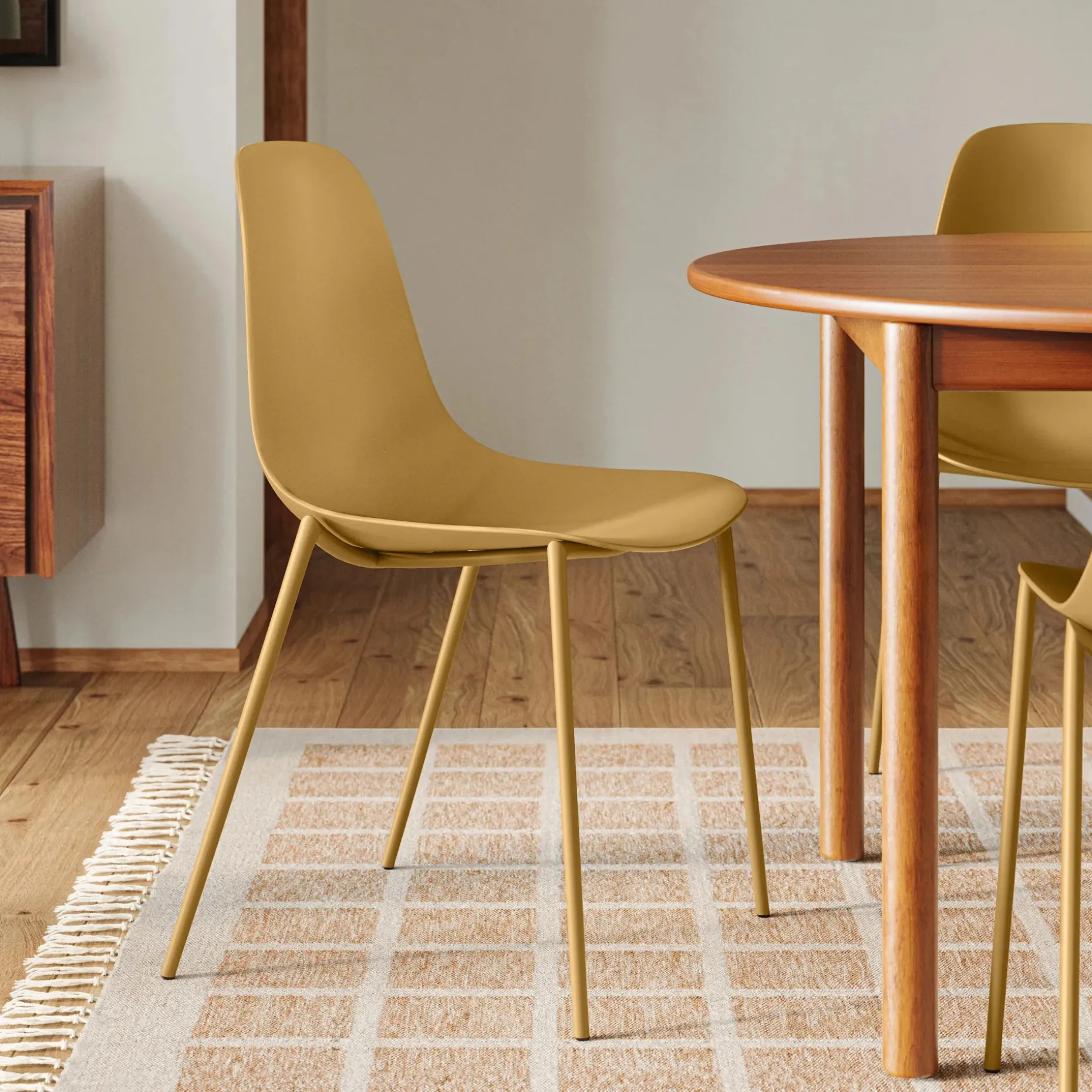 Svelti Dining Chair - Caramel Yellow