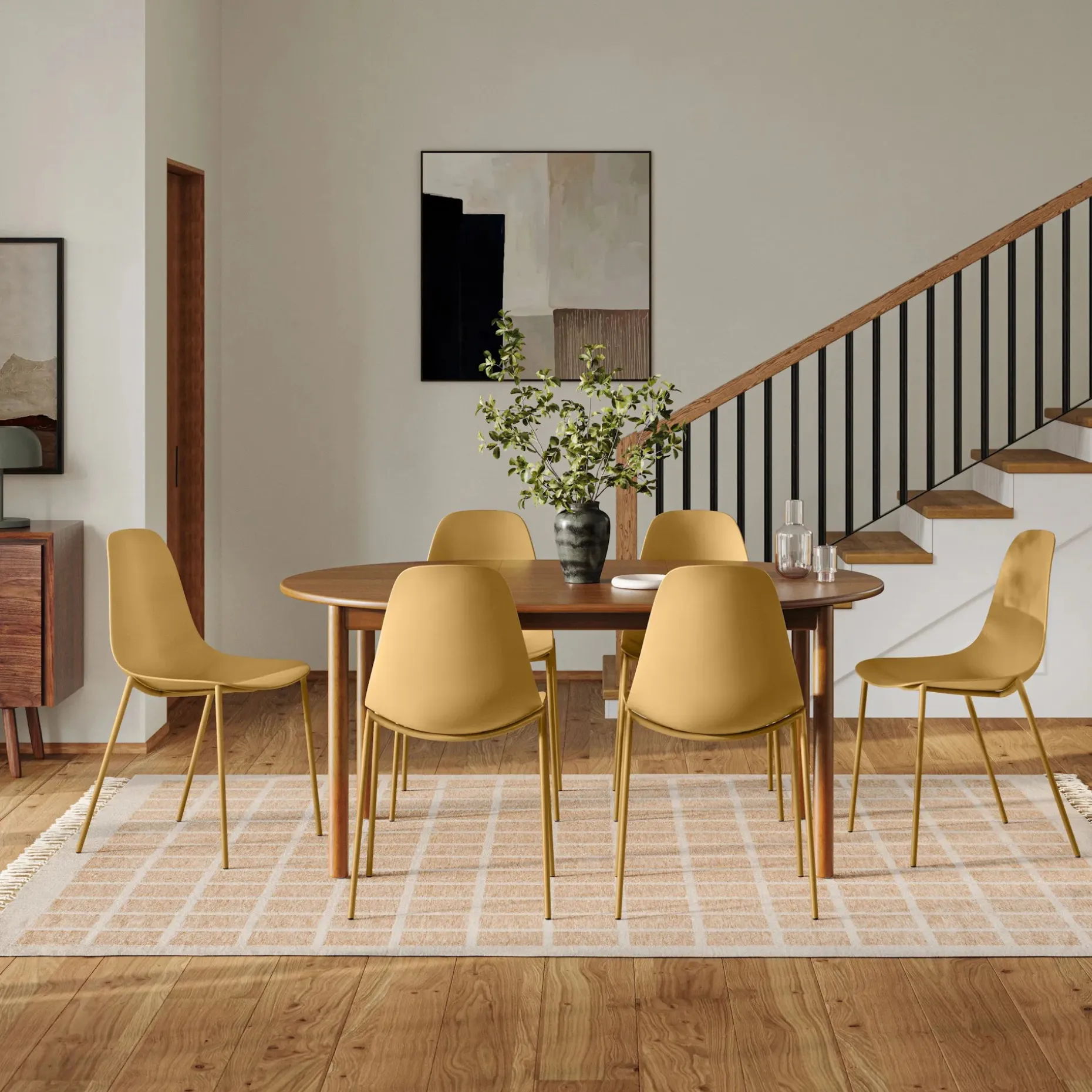 Svelti Dining Chair - Caramel Yellow