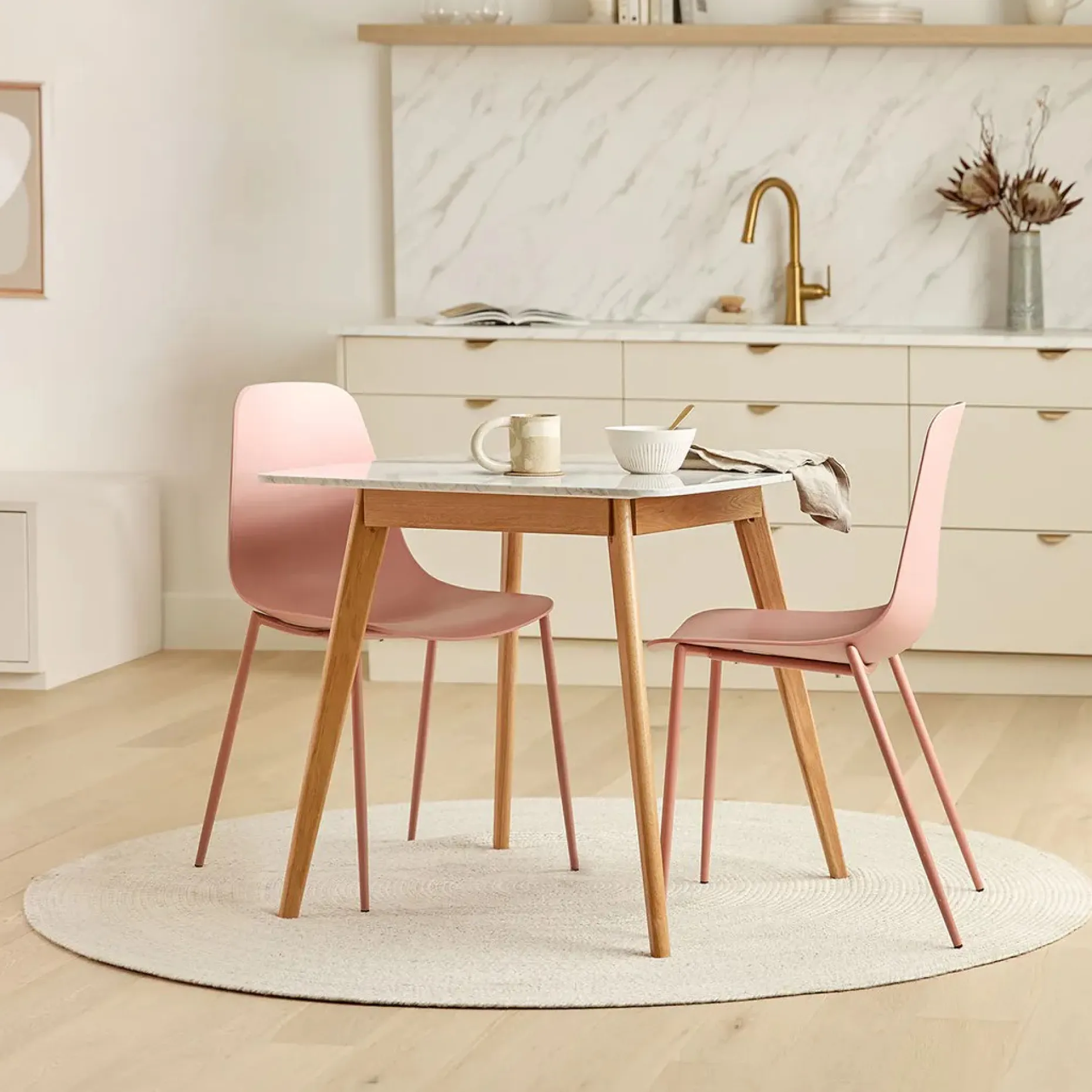 Svelti Dining Chair - Dusty Pink
