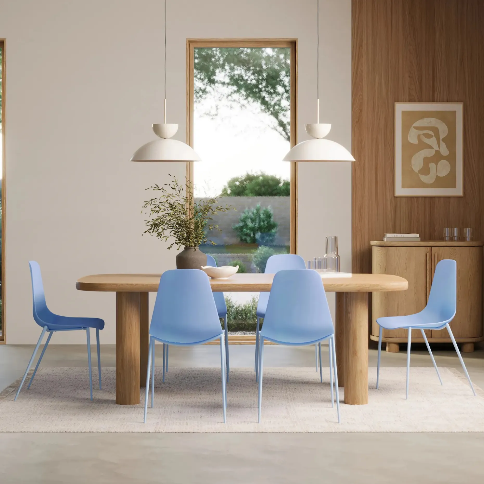Svelti Dining Chair - Poplin Blue