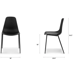 Svelti Dining Chair - Pure Black