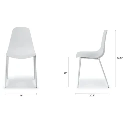 Svelti Dining Chair - Pure White
